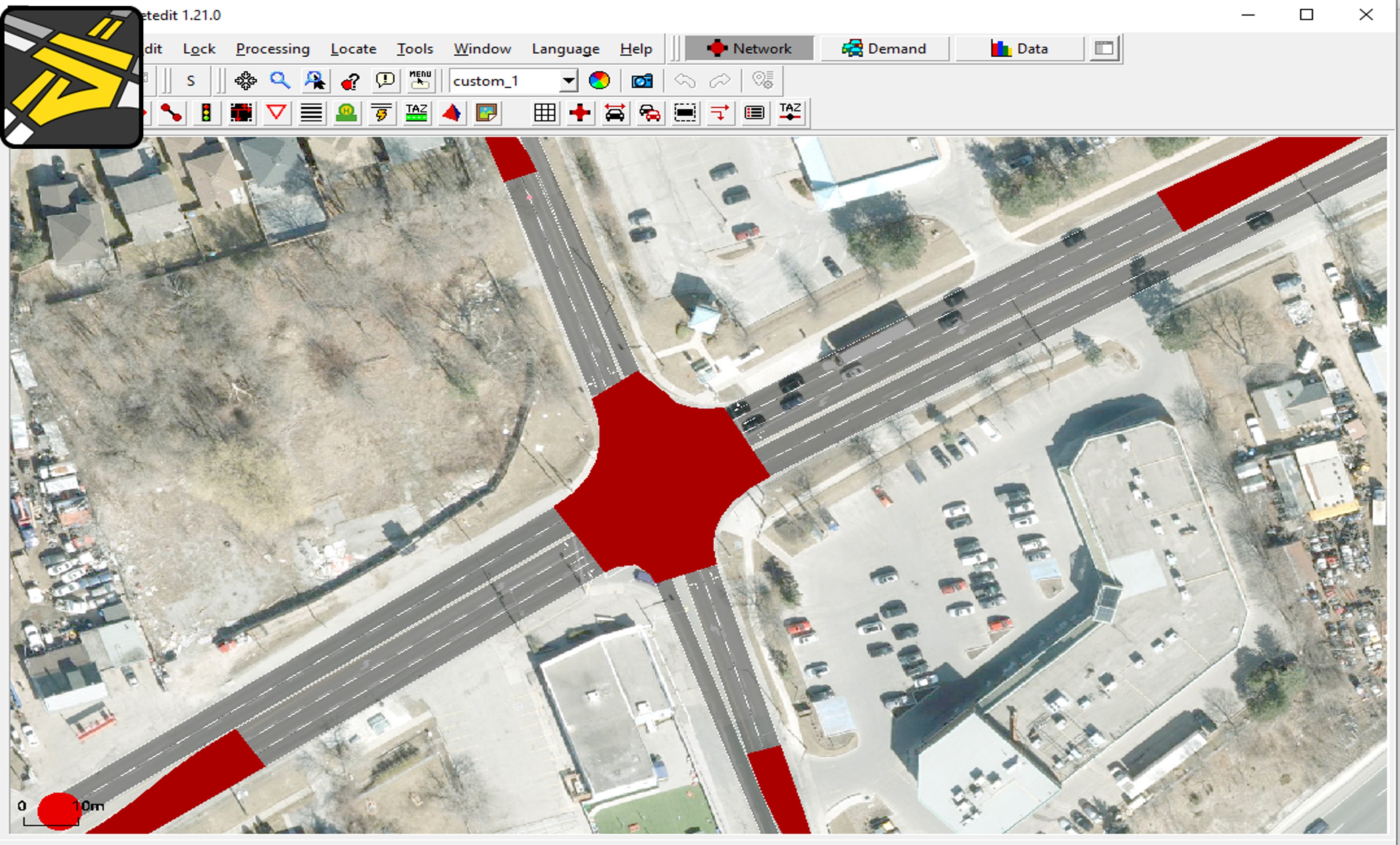 SUMO NetEdit screenshot