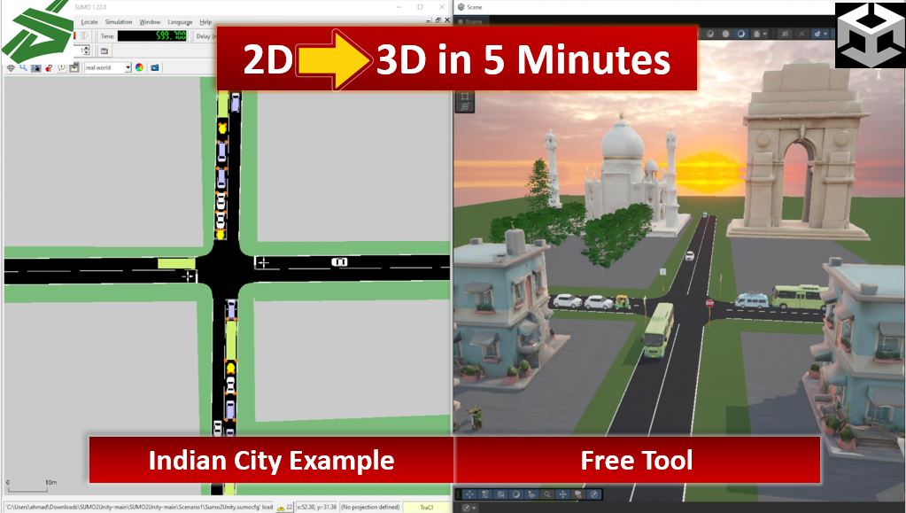 SUMO2Unity immersive technology screenshot